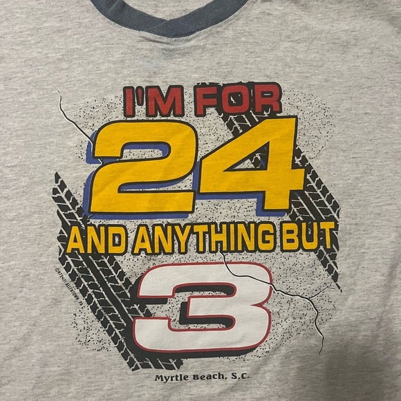 Vintage Nascar Jeff Gordon Shirt Men’s I’m For 24 And Anything But 3 SZ XL - Picture 2 of 5